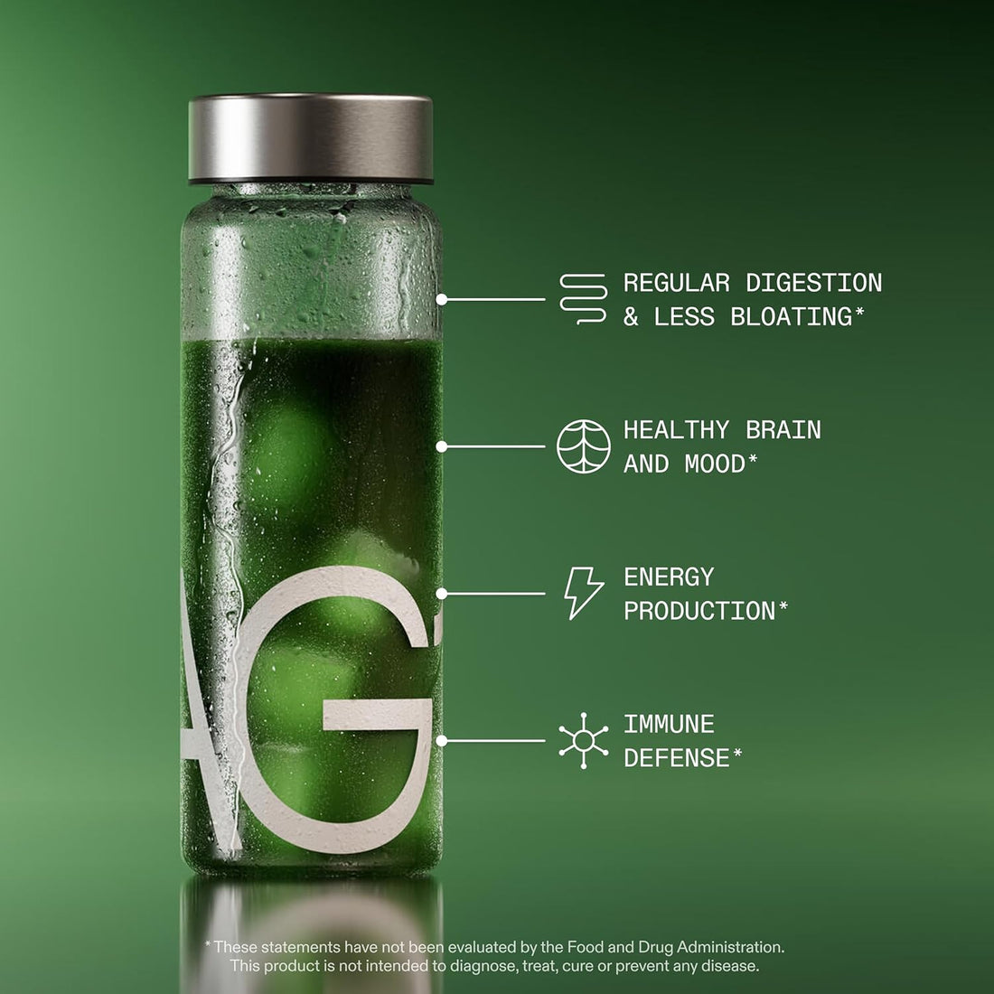 AG1 Greens Powder Superfood, 75 Vitamins and Probiotic Blend