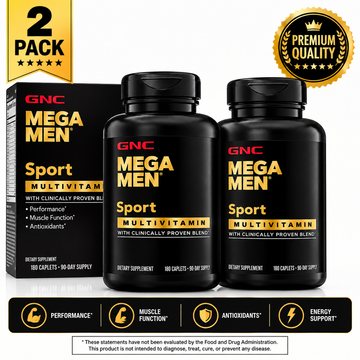 NC Mega Men Sport Multivitamin 180 Tablets – Men's Daily Vitamin & Mineral pack of 2