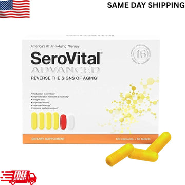 SeroVital Advanced. Anti Aging. 180 Count (120 Capsules + 60 Tablets) NEW