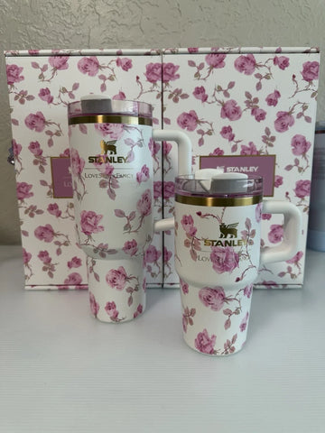 Stanley x LoveShackFancy Ribbon Rosa 40oz Quencher Authentic